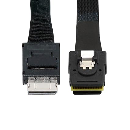 Oculink PCIe 4.0 PCI-Express SFF-8611 4i to SFF-8087 36Pin PCIE Slimline SSD eGPU Data Active Cable External Graphics Card 50cm