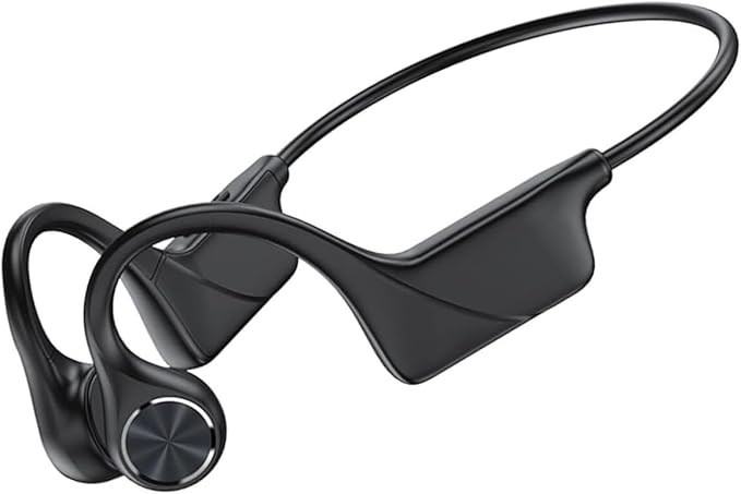 MONODEAL Bone Conduction Headphones Bluetooth Open Ear Headphones Wireless IPX5 Waterproof Headset with Microphone Sport Headphones Long Battery Life Earphones for Runners Fitness Cycling