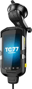 Car Mount Charger for Zebra Symbol TC77 TC70 TC72 TC75 TC70X TC75X Handheld Barcode Scanner - Vehicle Holder with 5V 2A Cigarette Lighter Charging Cable