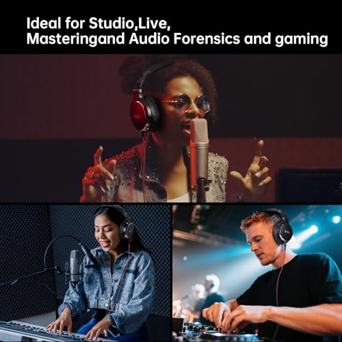 EKSA Wired Headphones, Over Ear Headphones for Studio Monitor/Mixing DJ