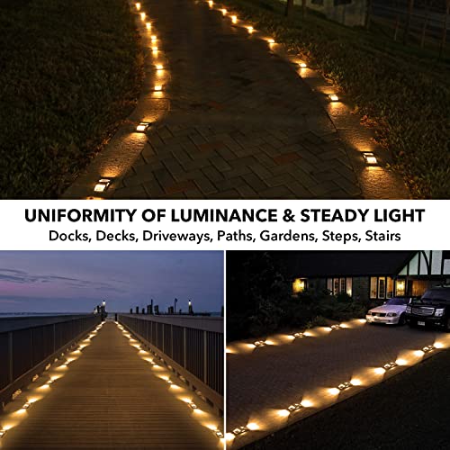 Solar Driveway Lights 12 Pack — Warm White Walkway Safety - Image 4