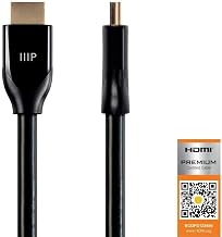 Monoprice 4K Certified Premium High Speed HDMI Cable - 4K60Hz, 18Gbps, HDR, 15ft, Black - Image 1