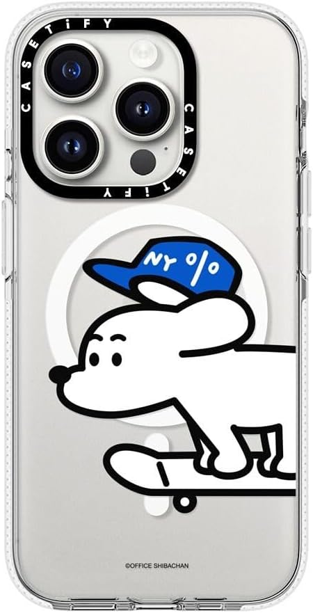 CASETiFY Clear iPhone 15 Pro Case [Not Yellowing / 6.6 ft. 3X Military Grade Drop Protection/Magsafe] - Skater John (Standard) - Clear