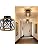 2-Pack Farmhouse Semi Flush Mount Ceiling Light, 9.5" Hallway Light Fixture