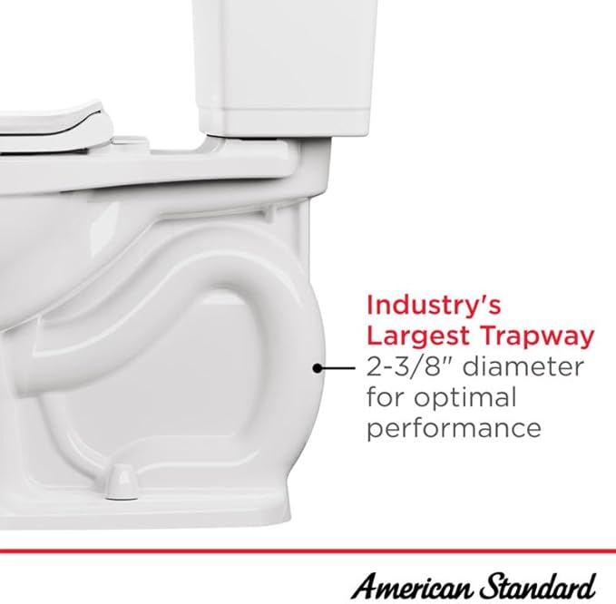 American Standard 2004314.020 Champion 4 One-Piece Toilet with Toilet Seat, Elongated Front, Standard Height, White, 1.6 gpf