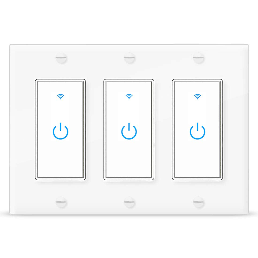 Smart WiFi Light Switch 3 Gang Compatible with Alexa | Smart Home - Image 2