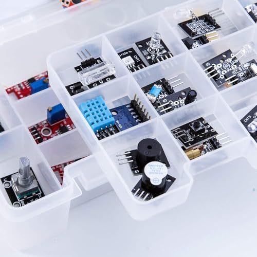 ELEGOO 37-in-1 Sensor Modules Kit with Tutorial Compatible with Arduino
