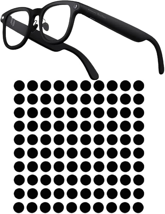 100pcs LED Light Blocking Stickers for Ray-Ban Meta Wayfarer/Skyler/Headliner Accessories and RayNeo V3, Blackout Stickers Light Dimming Sticker for Smart Glasses (for RayNeo V3)