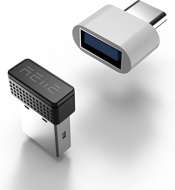 Mouse Jiggler with Type-C Adapter,Undetectable Mouse Mover Device USB Port,Simulate Movement,Driver-Free,Plug&Play