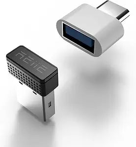 Mouse Jiggler with Type-C Adapter,Undetectable Mouse Mover Device USB Port,Simulate Movement,Driver-Free,Plug&Play