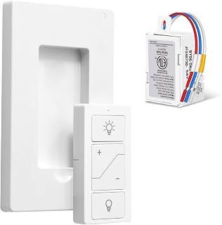Wireless Dimmer Switch, Remote Light Switch and Receiver kit, Compatible with Alexa Voice Control, Smart Wall Switch Lighting Fixture for Ceiling Lights Pendant Lamps, Support 2.4G&5G - Image 1