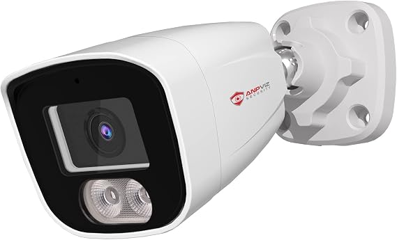 Anpviz 4MP PoE Security IP Bullet Camera with Microphone/Audio Outdoor