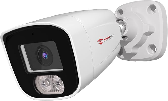 Anpviz 4MP PoE Security IP Bullet Camera with Microphone/Audio Outdoor