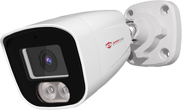 Anpviz 4MP PoE Security IP Bullet Camera with Microphone/Audio Outdoor