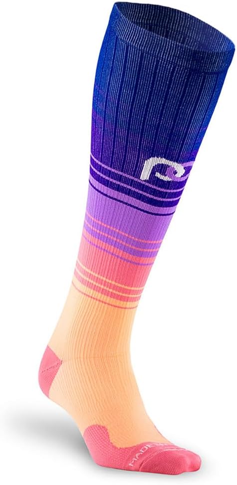 PRO Compression Running Marathon Socks - Calf-Length Travel and Sports Compression Socks for Foot and Ankle Support, Unisex