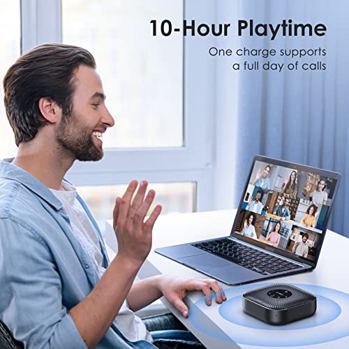 EMEET M0 Plus Conference Speaker and Microphone, 4 Mics 360° Voice Pickup