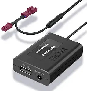 Power Adapter (3-Pin) for Ford and Lincoln, Connects to Rain Sensor, LED Display USB Power Source, Easy to Install, 5V 12V Output, for Dash Cam, Radar,D3-042