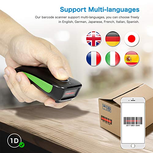NETUM Mini Barcode Scanner Bluetooth Compatible, Portable Bar Code Reader