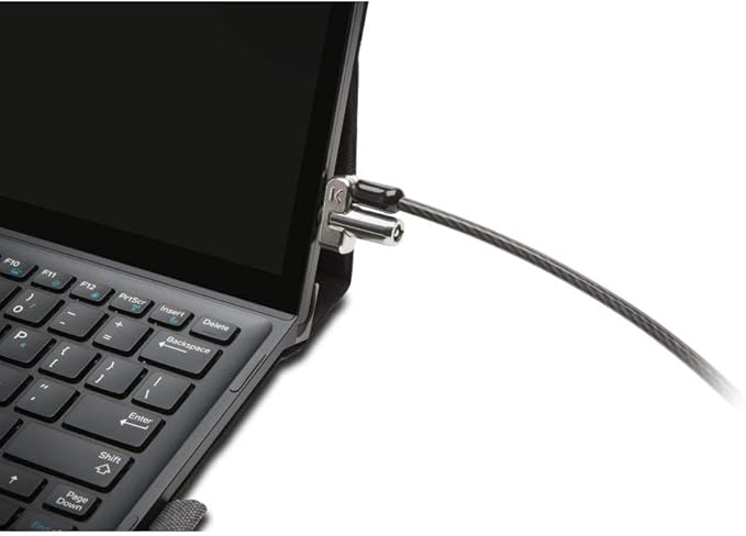 Kensington N17 Dell Laptop Lock - Keyed (K64440WW), Black and Silver, 1.1"x0.4"x0.4"