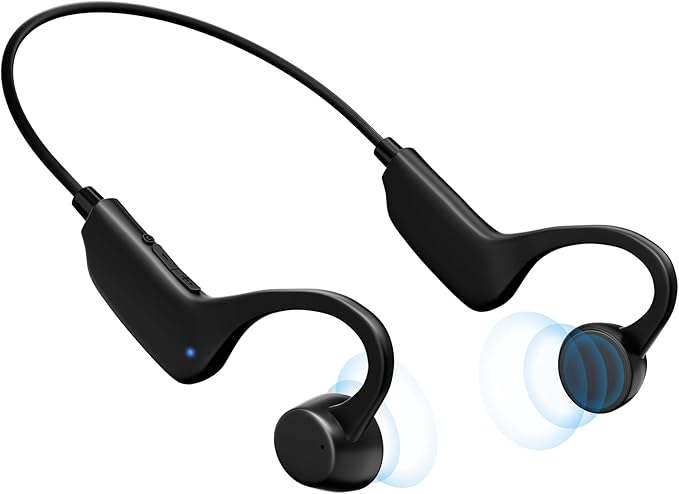 Aurimi Bone Conduction Headphones, Open-Ear Bluetooth Wireless Sport Earphones for Running