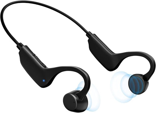 Aurimi Bone Conduction Headphones, Open-Ear Bluetooth Wireless Sport Earphones for Running