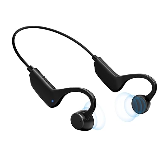 Bone Conduction Headphones, Open-Ear Bluetooth Wireless Sport Earphones for Running, Workouts - Sweat Resistant, Secure Comfortable Fit