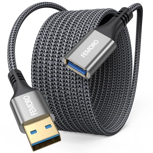 USB Extension Cable 15 ft, USB 3.0 Extender Type A Male to Female Long
