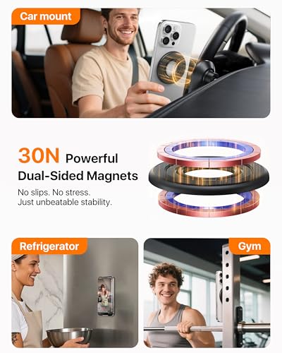 MagSafe Ring Grip — Stronger 2-Sided Magnet, 360° Rotation - Image 4