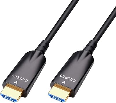 DTECH 10m Fiber Optic HDMI Cable 4K 60Hz 1080p HD Video 3D ARC HDCP CEC High Speed Long Cord for Computer Monitor TV Projector (32 Feet, Black) - Image 2