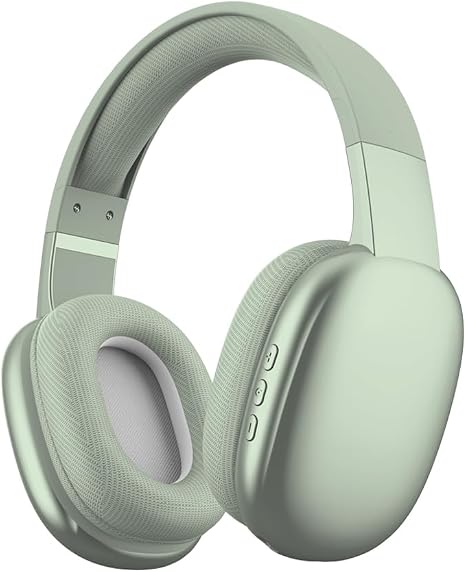 Gabba Goods Wireless Over Ear Bluetooth Headphones with Microphone - Wireless Headset -Noise Reduction - Bluetooth, Wired,Built in Micro SD for Travel, Home, Work TV,PC,Gaming,Cellphone (Mint)