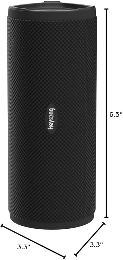 HEYSONG Portable Bluetooth Speaker, Wireless Outdoor Speakers, IPX7 Waterproof, 40H Playtime, TF Card, Loud Stereo Sound for Beach, Boat, Pool, Camping, Bike, Shower, Gifts for Men