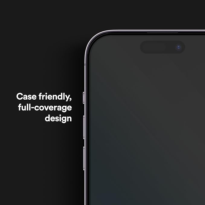 BodyGuardz Apex Blue Light Compatible with iPhone 16 Pro Screen Protector - Extreme Impact Technology With Retina Protection - Anti-Dust Installation - 9H Hardness - Case-Friendly