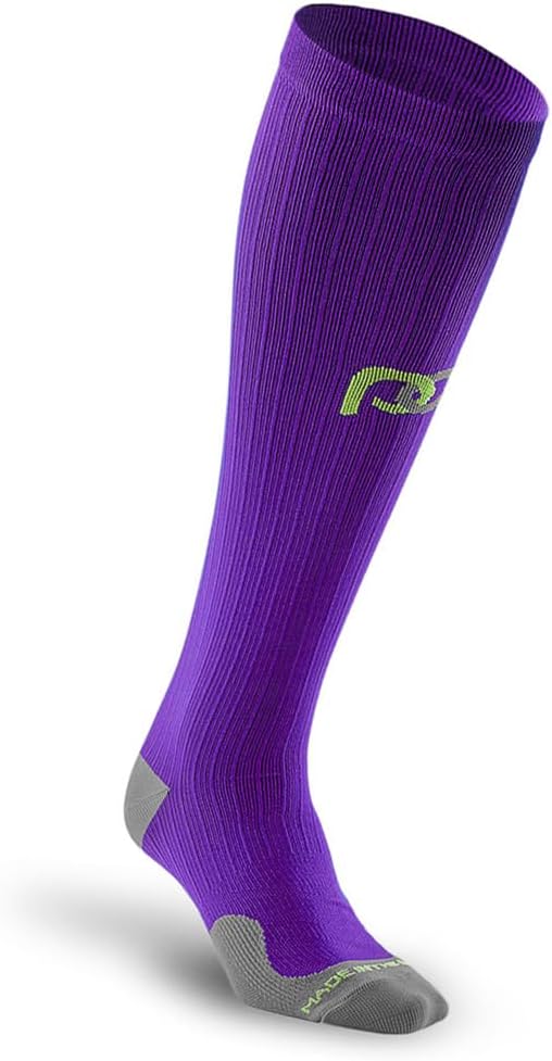 PRO Compression Running Marathon Socks - Calf-Length Travel and Sports Compression Socks for Foot and Ankle Support, Unisex