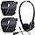 Yunsailing 30 Pack Classroom Headphones with Mic, Black, Plastic Stem