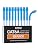 Everest Ultra Slim Cat6a Ethernet Patch Cables 0.5ft (10-Pack) Blue