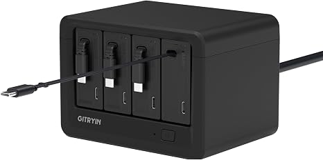 Gitryin 12-in-1 Desktop Charging Station, 260W USB Retractable GaN Charger