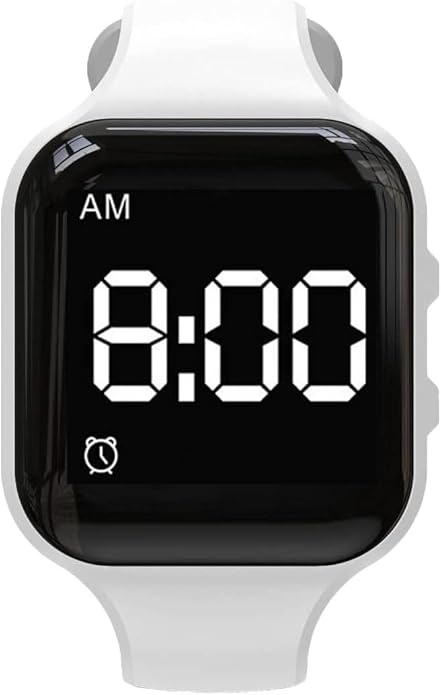Vibrating Alarm Watch Water Resistant Wake Up Wristband Silent Pill Reminder Watch - with Timer and 15 Daily Alarms