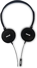 Maxell HP200 Headphone with Microphone, 6 ft Cord, Black - Image 1