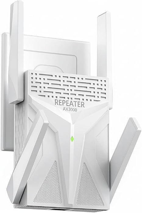 AX3000 WiFi Extender, WiFi Extender Signal Booster for Home Garage Office