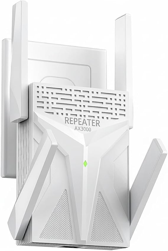 AX3000 WiFi Extender, WiFi Extender Signal Booster for Home Garage Office