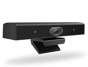 Conference Room Camera, 3-in-1, 1080p Full HD Webcam with Microphone and Speaker, USB Plug and Play, Wide Angle Video Conference Camera for Desktop, Laptop, Mac, PC (Black) - Image 1