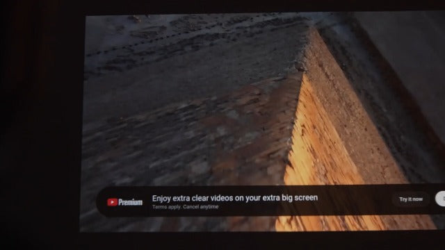 iSinbox Smart Outdoor Projector,Built-in Apps,180° Gimbal,Dolby Audio