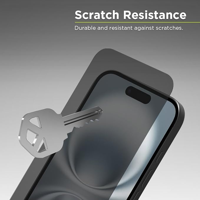 PureGear 2-Way Privacy Tempered Glass Screen Protector Compatible w/ Apple iPhone 16 (2024) 6.1", Full Edge-to-Edge Coverage, Self Alignment Installation Tray, Touch Sensitive, Case Friendly, Anti-Fingerprint Coating, Lifetime Replacement, Protect Your...