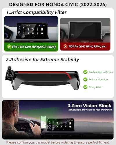 Magnetic Phone Holder for Honda Civic — Secure 360° Mount - Image 4