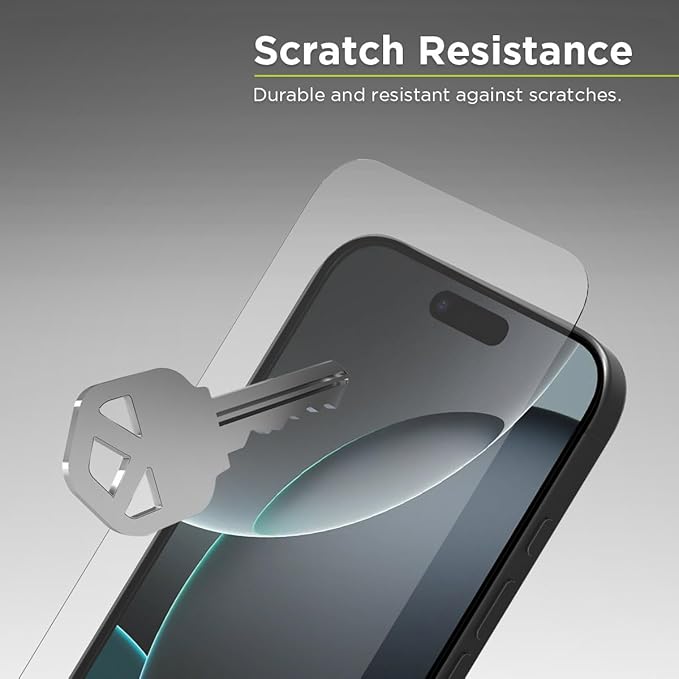 PureGear Maximum Clarity HD Tempered Glass Screen Protector for Apple iPhone 16 Pro (2024) 6.3", Full Coverage, Case Friendly Fit, Lifetime Replacement (Self Alignment Installation Tray included)