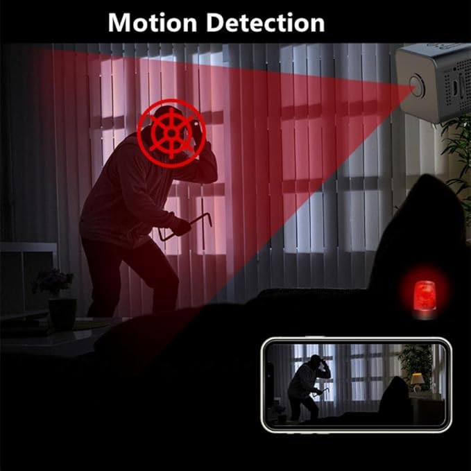 1080P Spy Camera WiFi Camera Hidden Home Security Nanny Cam with Phone App Control Mini Small Cam Night Vision Motion Detection Video Recording