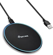 Pocxwa Wireless Charger for Samsung iPhone LG, Fast Wireless Charging Pad