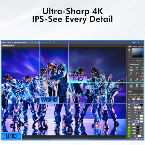 Computer Monitor, 4K Computer Monitor (3840 x2160) up to 120Hz, Gaming Monitor 32", Gaming Monitors w/ 99% sRGB, AMD FreeSync, IPS Panel,Computer Monitors w/ 1ms Display, VESA Mountable, Black