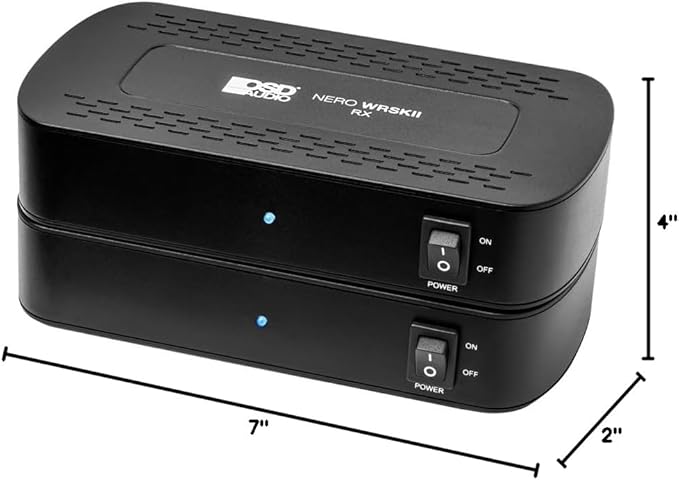 OSD Nero 5.8GHz Wireless Surround Sound Rear Speaker Amplifier 2 x 50W with Subwoofer Output