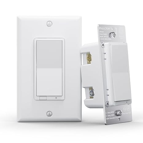 EVA LOGIK Smart WiFi Dimmer Light Switch, Single Pole & 3-Way